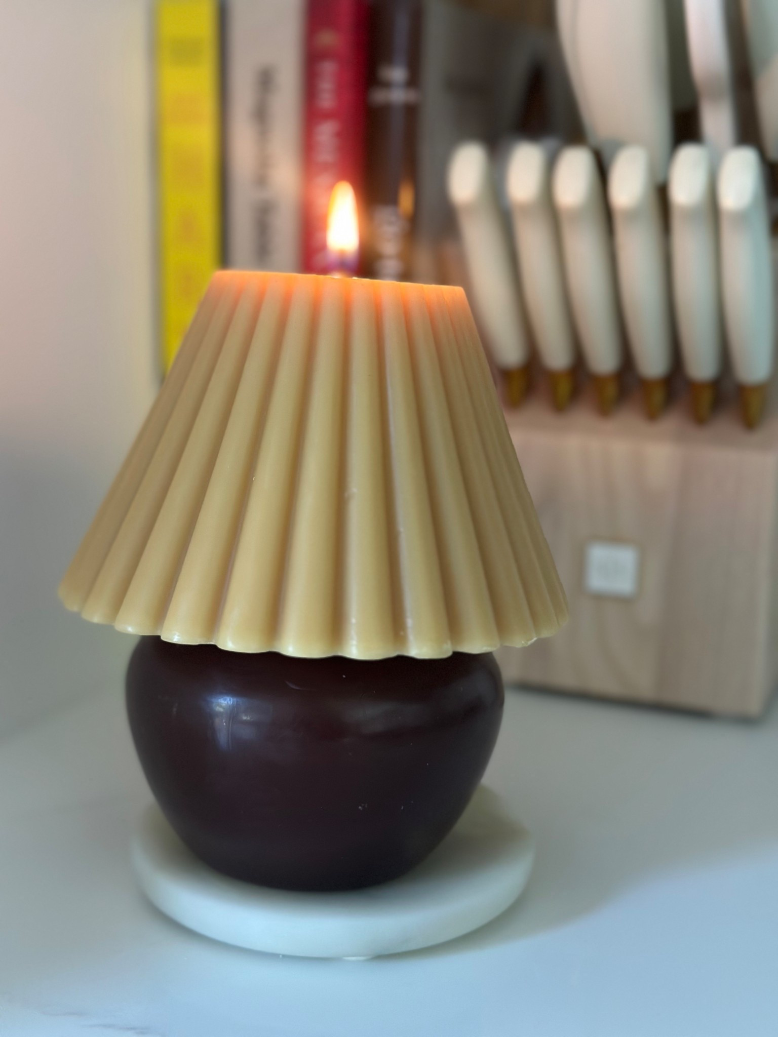 Cutest little lamp shaped candle 

#LTKHome #LTKSeasonal