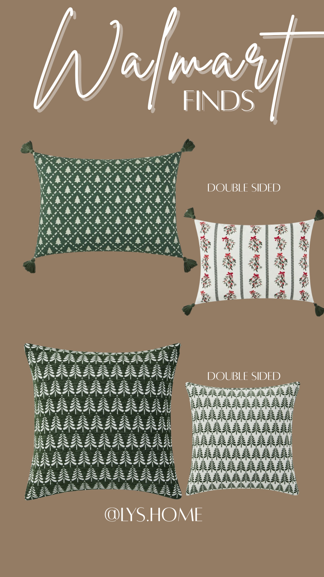 Walmart (My texas house) christmas pillows 

 #LTKSeasonal #LTKHome #LTKFindsUnder100