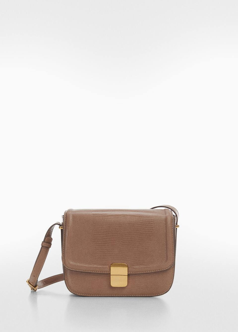 Animal print effect flap bag -  Women | Mango USA | MANGO (US)