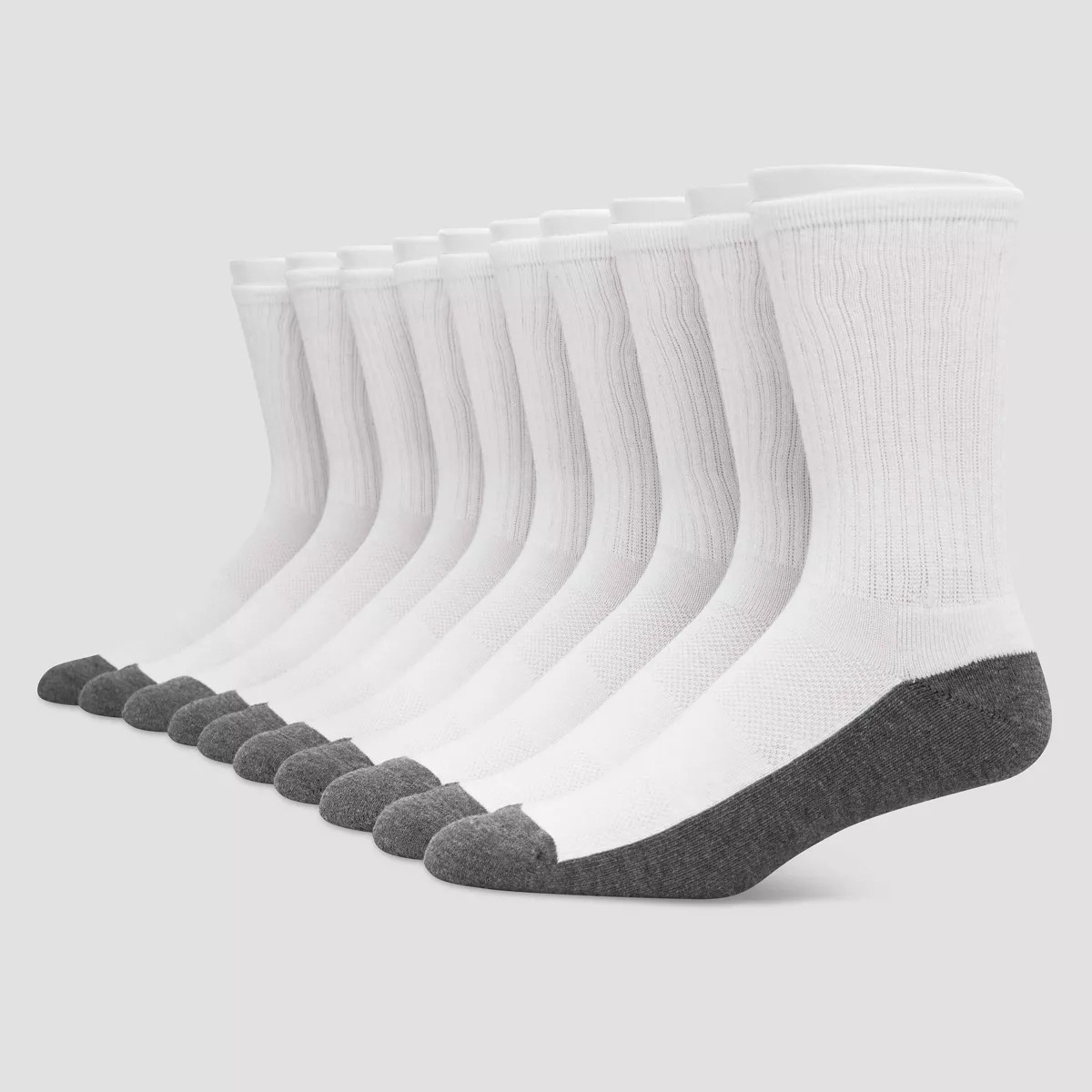 Hanes Premium Men's 10pk Cool Comfort Crew Socks | Target