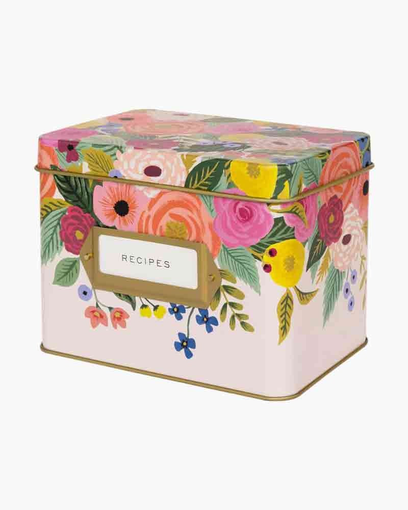 Rifle Paper Co. Juliet Rose Kitchen Recipe Box | The Paper Store