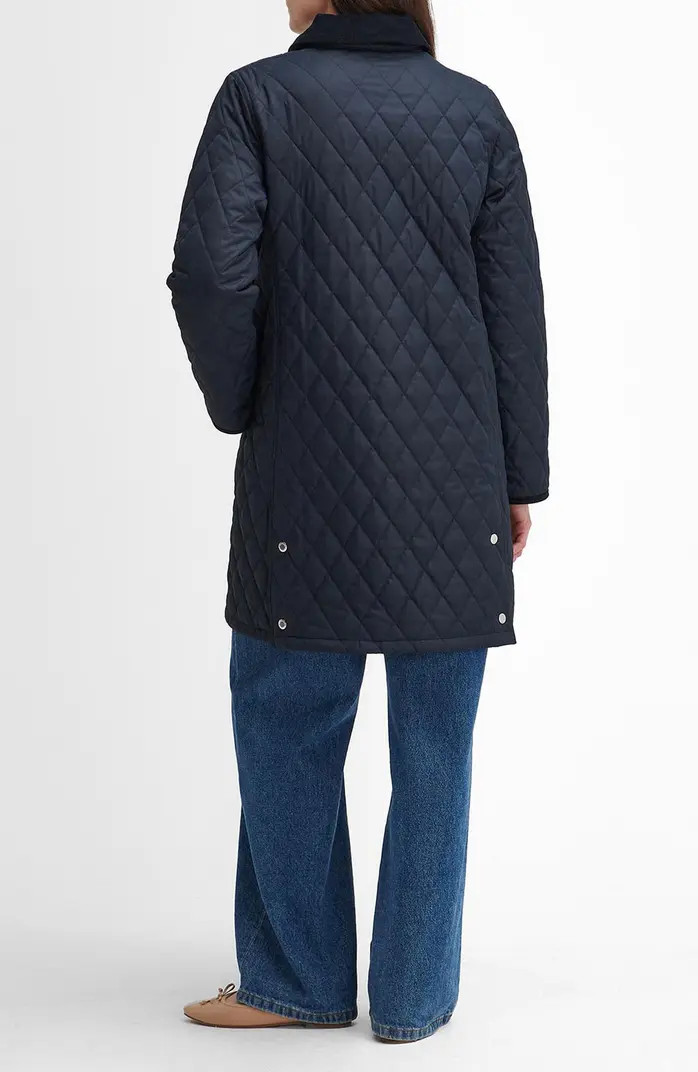 Barbour Tulip Corduroy Trim Quilted Coat | Nordstrom | Nordstrom