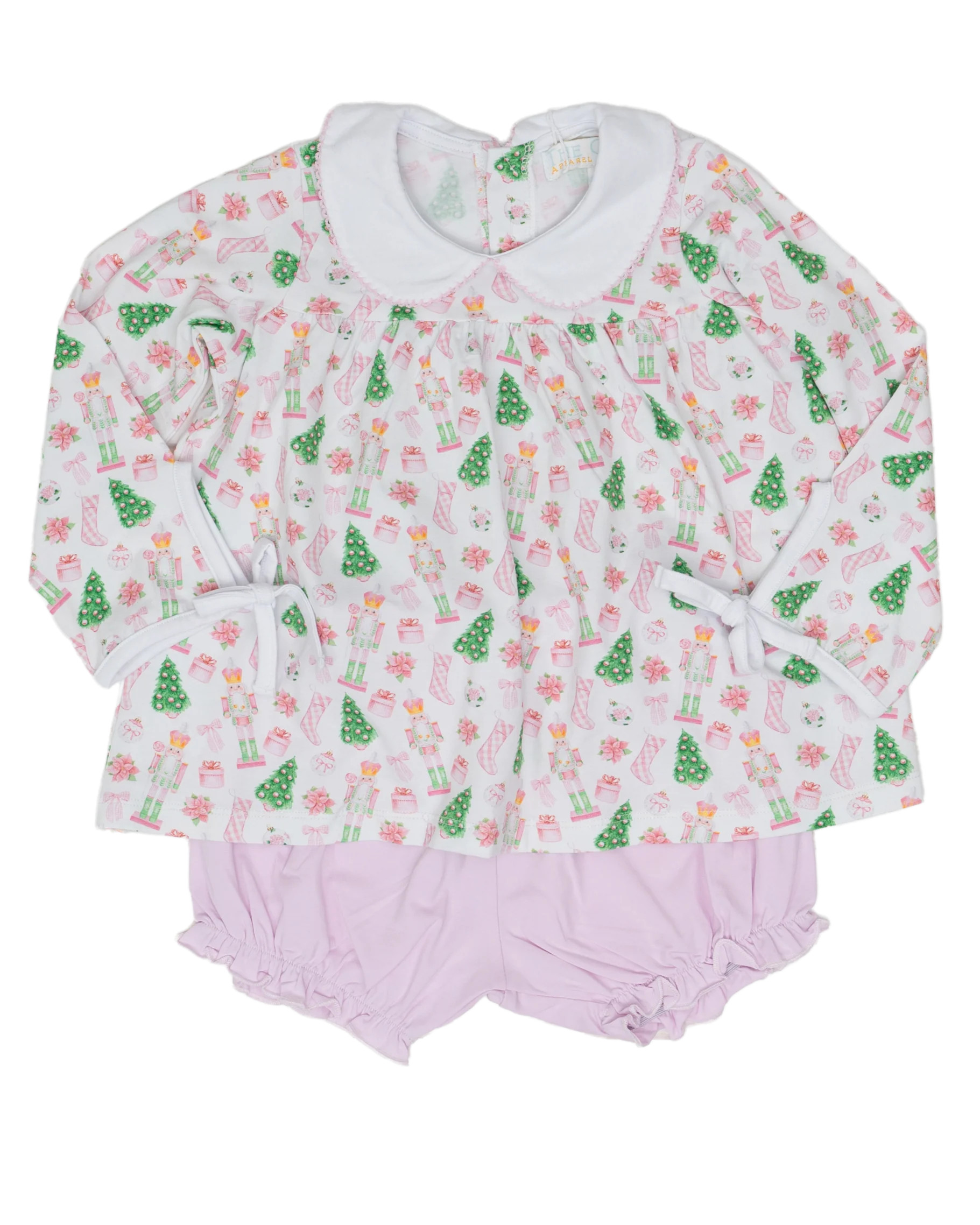 Mary Charlotte Preppy Christmas Bloomer Set | The Oaks Apparel Company
