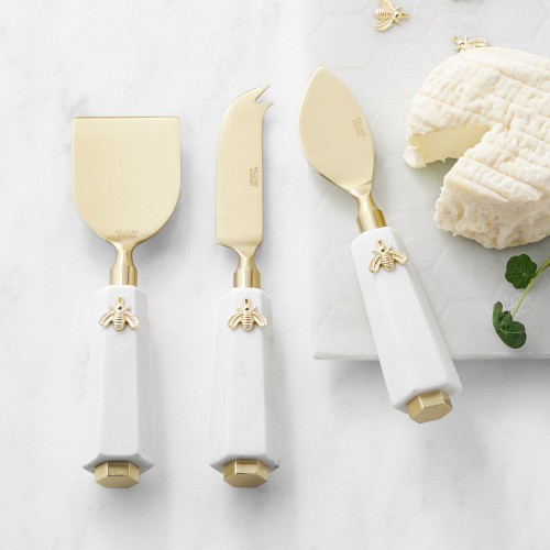 Marble Honeycomb Cheese Knives, Set of 3 | Williams-Sonoma