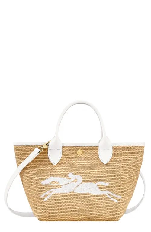 Longchamp Le Pliage Panier Top Handle Bag in White at Nordstrom | Nordstrom