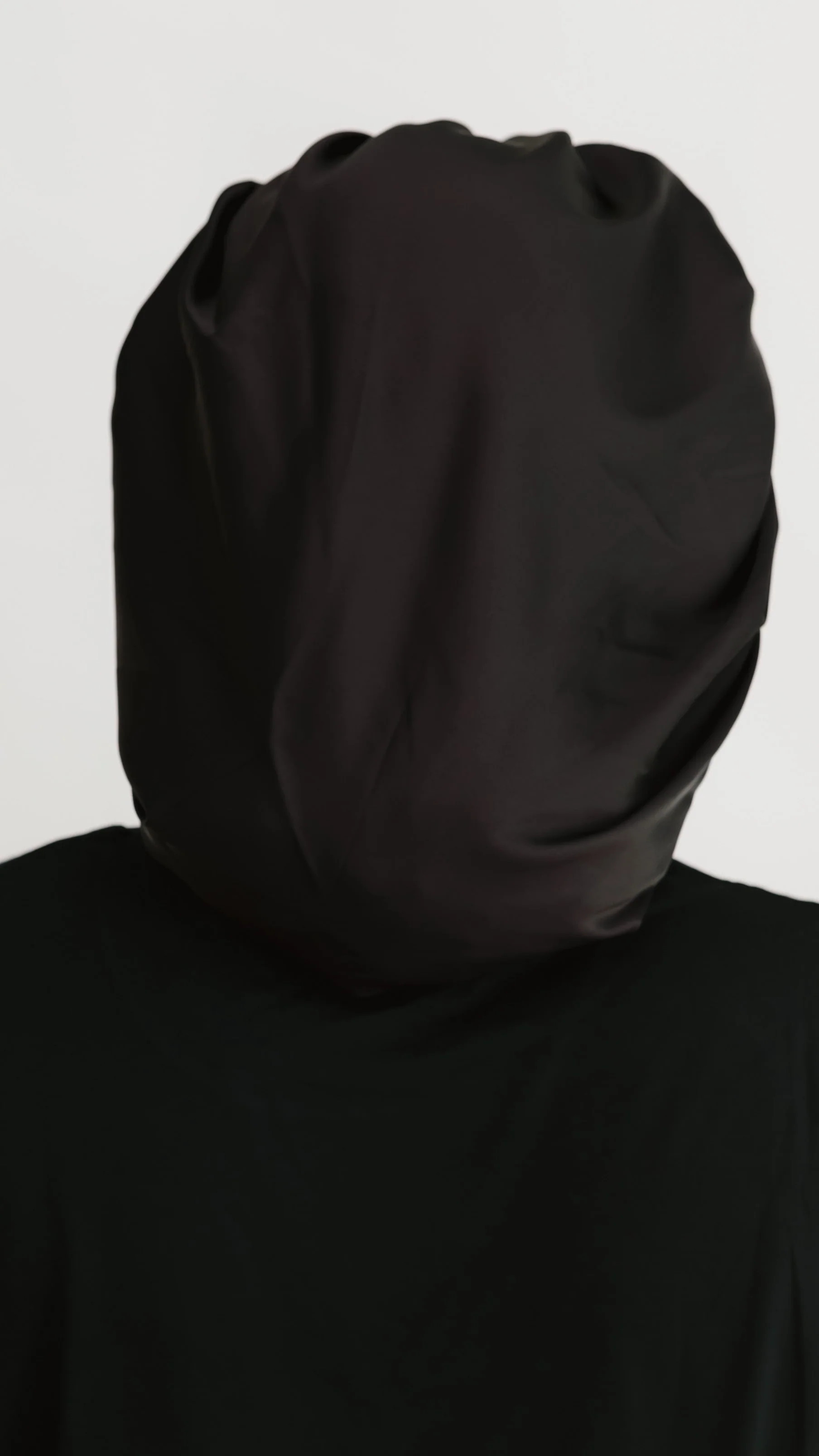 Adult Satin Bonnet in Solid Black | Silks Design