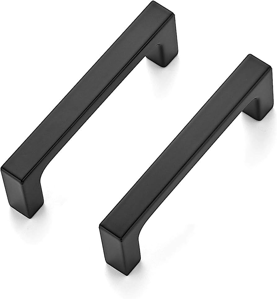 Ravinte 10 Pack Solid 3 Inch Kitchen Square Cabinet Handles Matte Black Cabinet Pulls Drawer Pull... | Amazon (US)