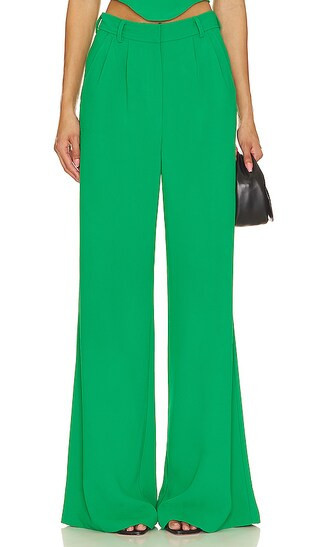 Amanda Uprichard Jane Pants in Green. - size M (also in S, XS) | Revolve Clothing (Global)