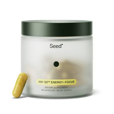 Seed AM-02 Energy + Focus Caplets Prebiotics - 30ct | Target
