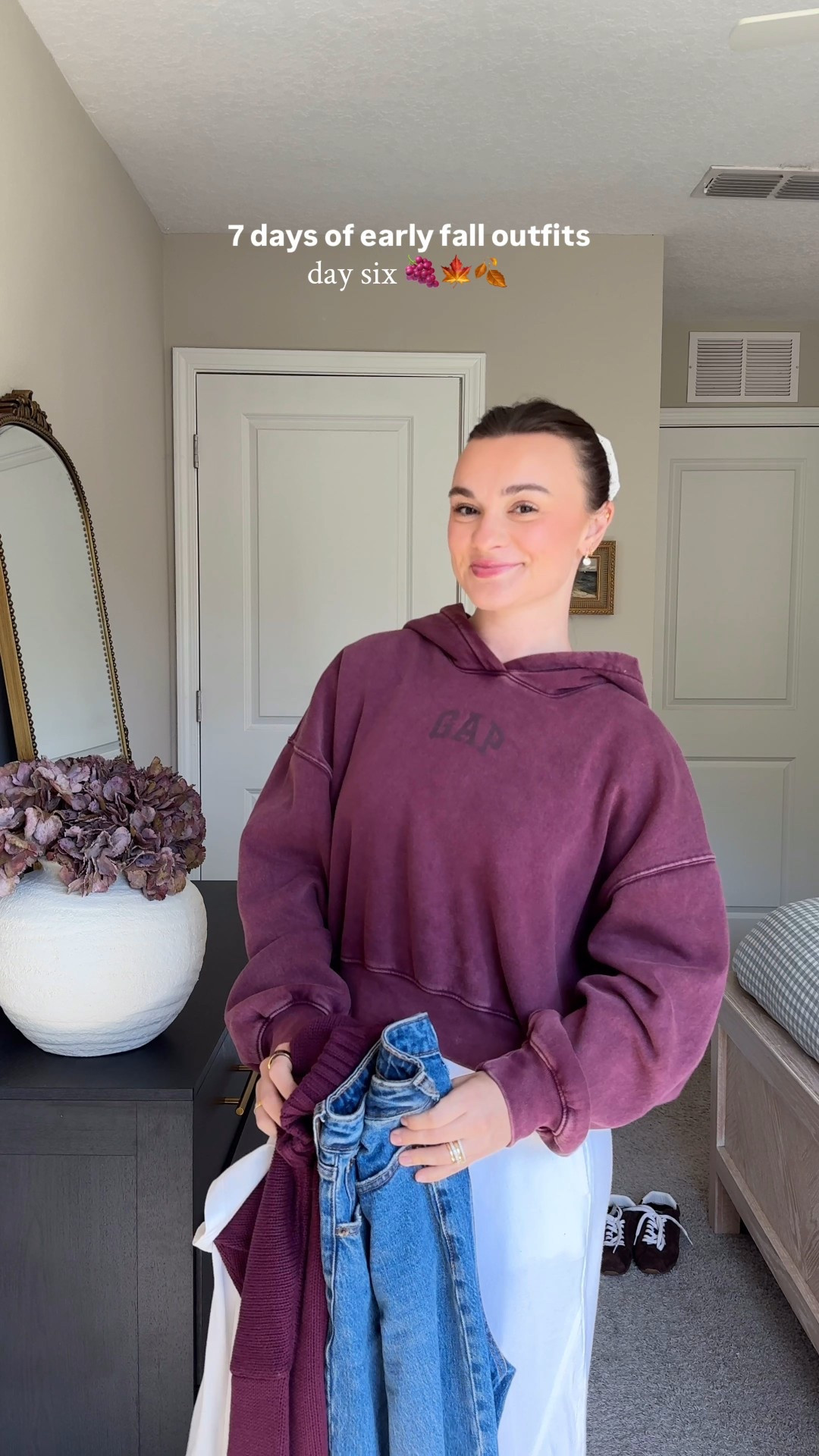 day 6 of early fall outfits 🍂🍇🤎

Sweater is 40% off, wearing a size small. 100% cotton :)









Casual fall outfit, early fall outfit, autumn outfit inspo, aesthetic style, Pinterest girl, styling, autumn pinterest inspired style, casual outfits, everyday style, outfit styling


#earlyfallstyle #casualfalloutfit #falloutfitinspo #ootdfall #fallstyle2025 #everydayoutfit #realoutfits #ootdreel #fallwardrobe

#LTKFindsUnder100 #LTKStyleTip #LTKSeasonal