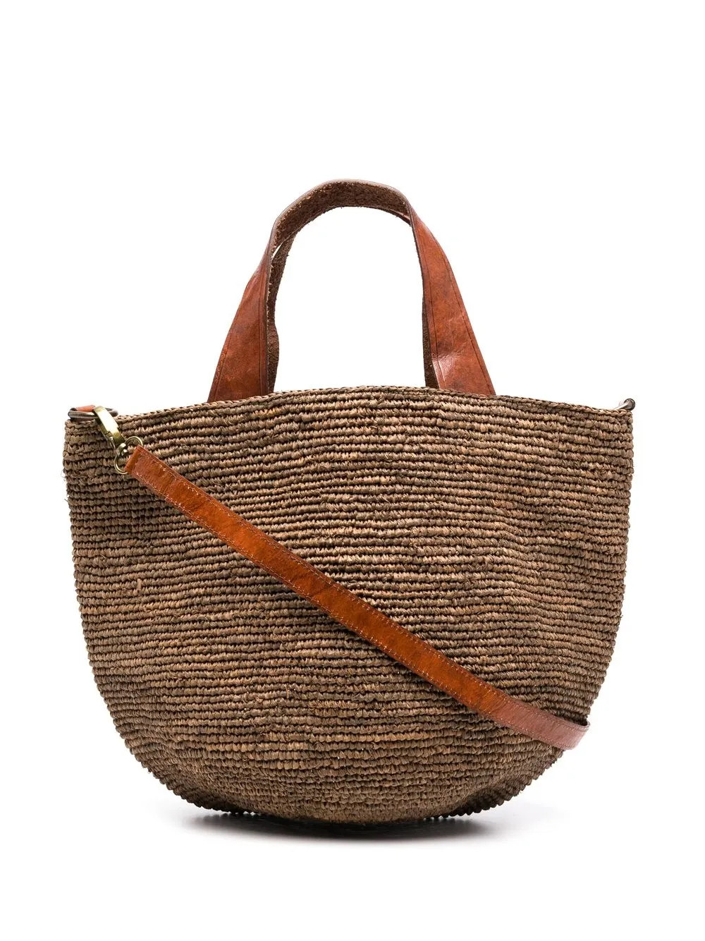 IBELIV Mirozy Crocheted Raffia Tote Bag | Brown | FARFETCH | Farfetch Global