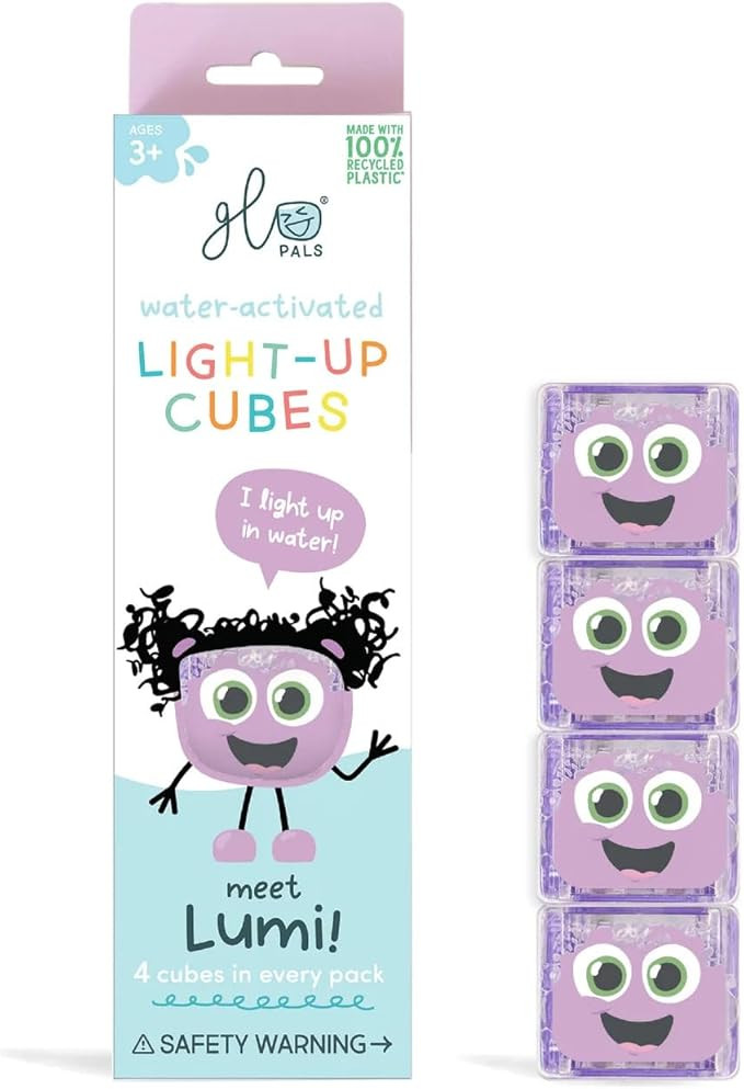 Glo Pals - Reusable Light-Up Cubes for Sensory Play 4pk - Lumi - Purple | Amazon (CA)
