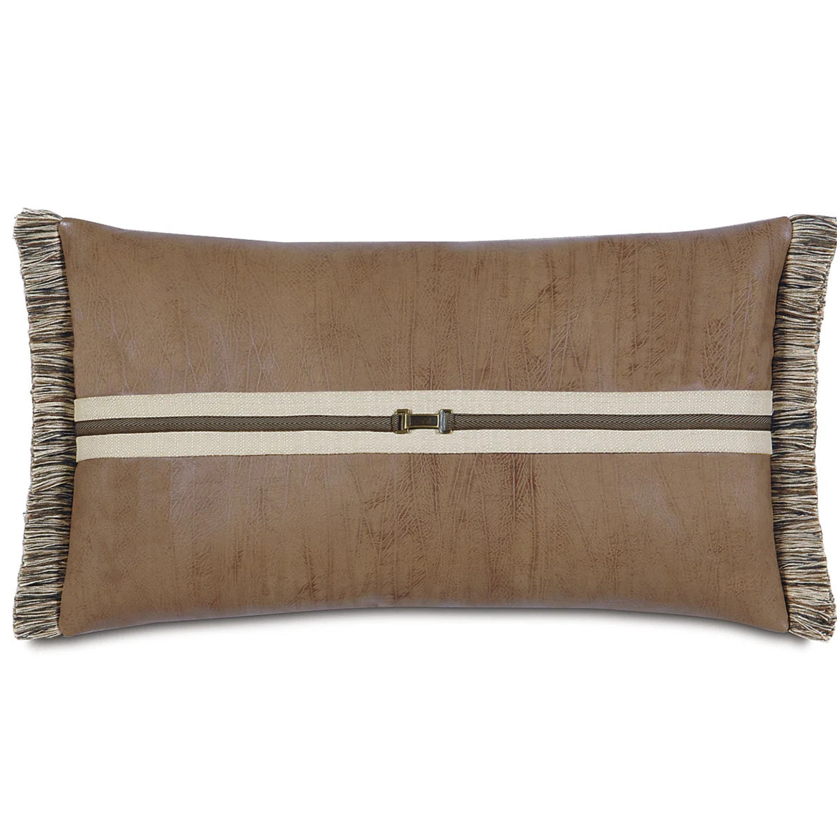 Aiden Faux Leather Lumbar Pillow Cover & Insert | Wayfair North America