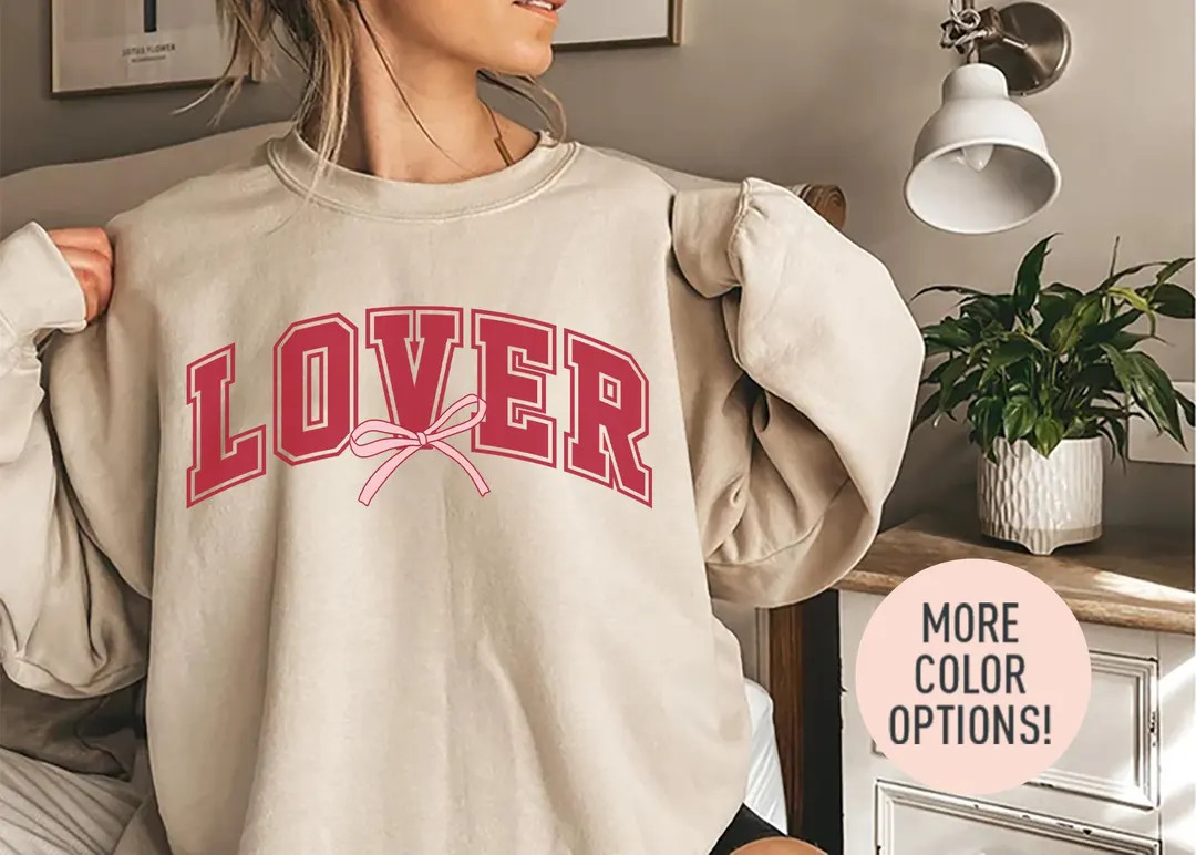 Lover Crewneck Sweatshirt, in My Valentine Era Sweatshirt, Happy Valentines Day Sweatshirt, Gift ... | Etsy (US)