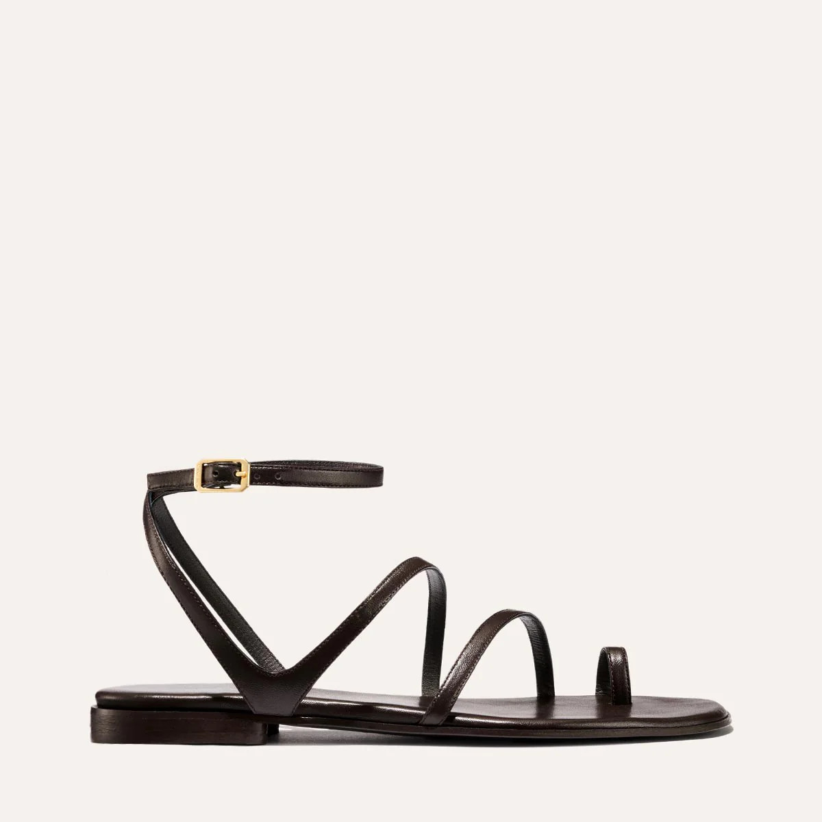 The Positano Sandal - Espresso Nappa | Margaux