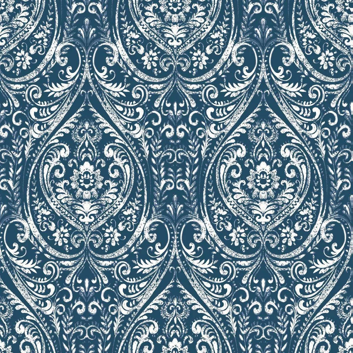 NuWallpaper Bohemian Damask Indigo Peel & Stick Wallpaper | Target