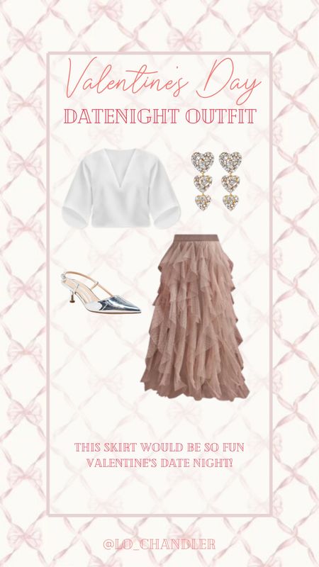 How fun is this skirt for a Valentines Date night?!?! Would be so easy to dress up or dress down



Valentines date night 
Date night outfit
Valentine’s Day 
Long skirt 
Heart jewelry 
Sling back heels
Ruffle skirt 

#LTKstyletip #LTKMostLoved #LTKSeasonal