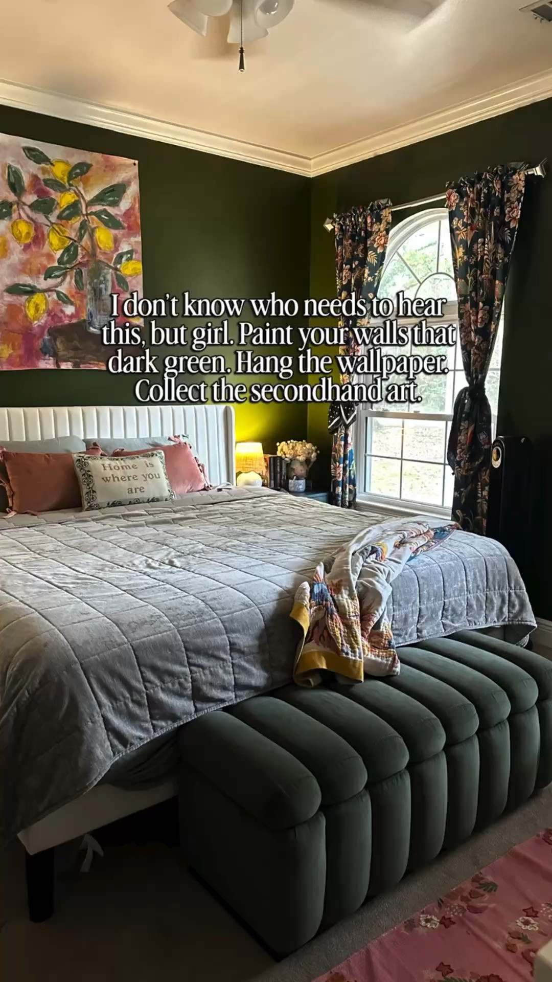 Part two of my accidental sermon series. 🖤

The greige era served somebody, but it wasn’t me. Bless, was that unnecessarily stressful. Your home doesn’t need to be ready for a listing photo — it needs to be ready for YOU. The dark walls, the thrifted oil paintings of nature or someone’s ancestors, the lamp that doesn’t “go.” That’s the stuff.

Decorate for the woman who lives there.

(And yes, most of my favorite things are secondhand, Etsy/small shops, or from At Home and Walmart. Vibes on a budget are still vibes. ✨)

⬇️ Tell me the one “weird” thing in your house you love the most. I’ll go first in the comments. ⤵️ 

#moodyhome #darkacademia #cozymaximalism #thriftedhome #witchyhome

#LTKHome #LTKSaleAlert #LTKmomlife