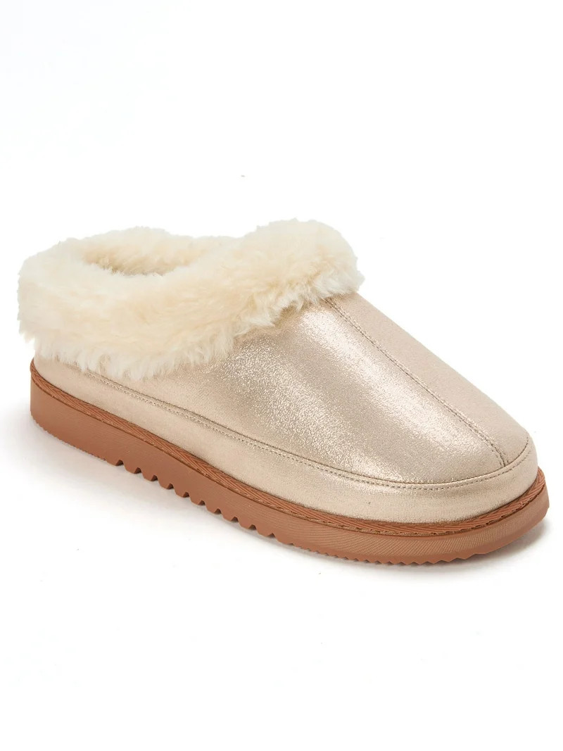 Dearfoams Cozy Comfort Women's High Vamp Clog Sippers - Walmart.com | Walmart (US)