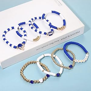 CEALXHENY Heishi Bracelets for Women Clay Beaded Stretch Bracelets Stackable Friendship Bracelet ... | Amazon (US)