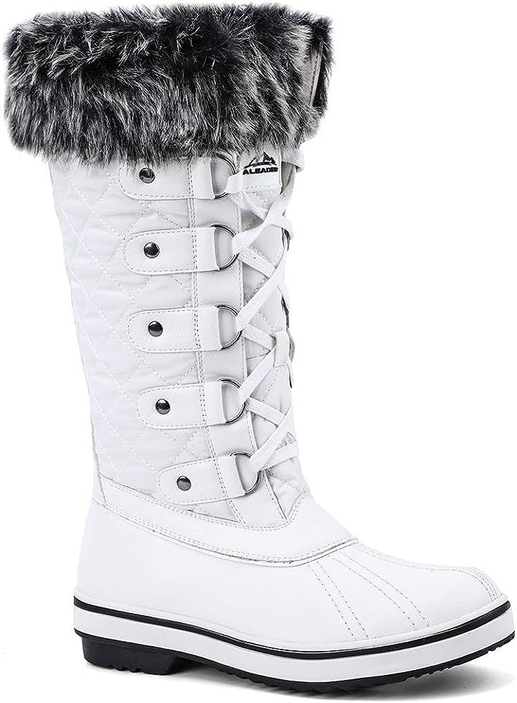 ALEADER Womens Cold Weather Winter Boots, Waterproof Snow Boots, Fashion Booties, All-day Comfort, W | Amazon (US)