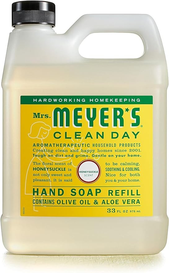 Mrs. Meyer's Clean Day Liquid Hand Soap Refill, Honeysuckle, 33 Oz | Amazon (US)