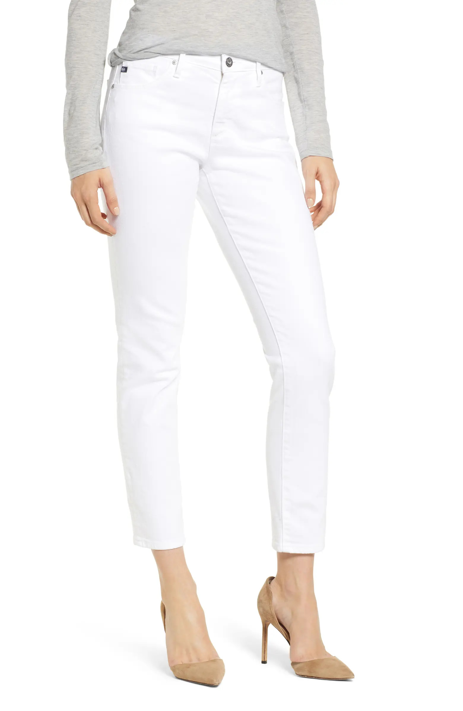 AG Prima Mid Rise Ankle Cigarette Jeans | Nordstrom