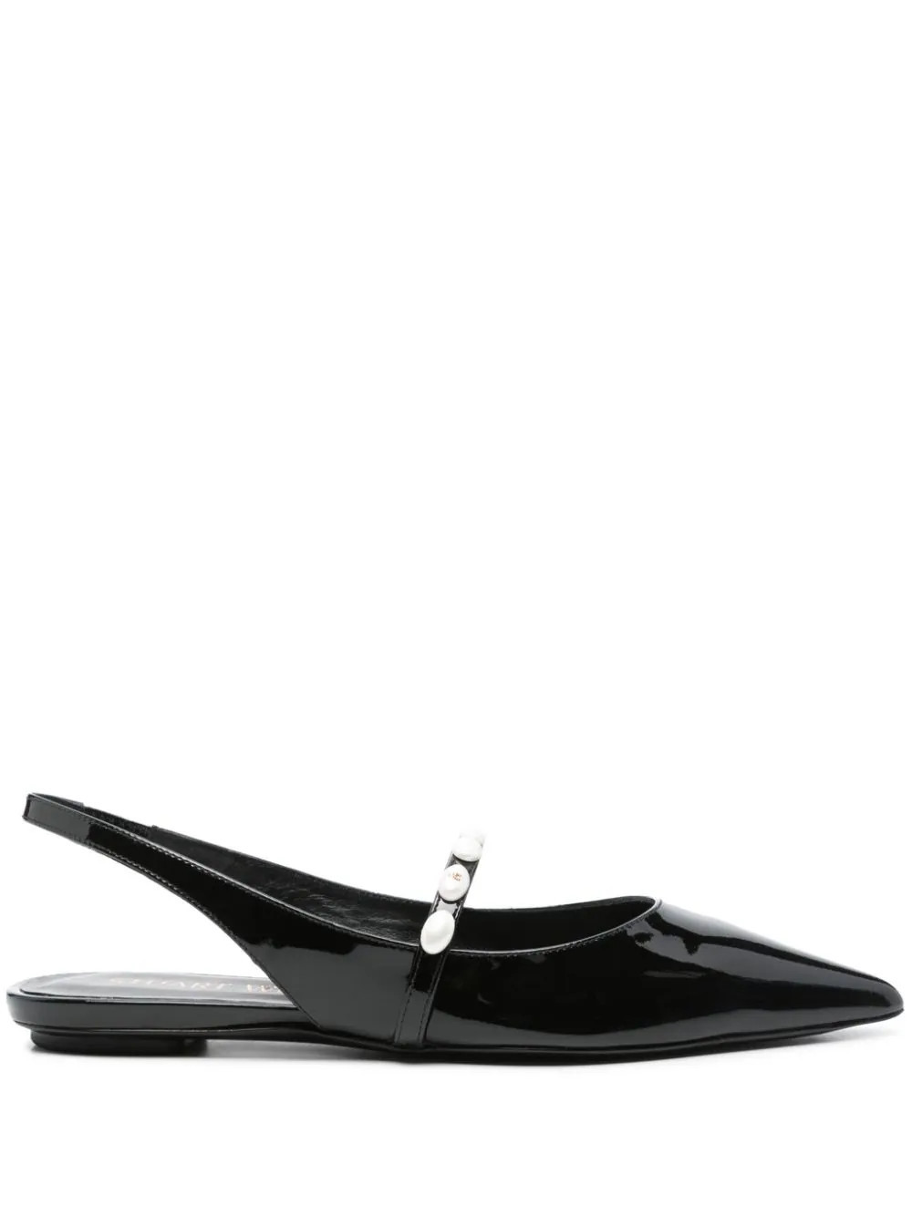 Stuart Weitzman patent leather mules - Black | Farfetch Global