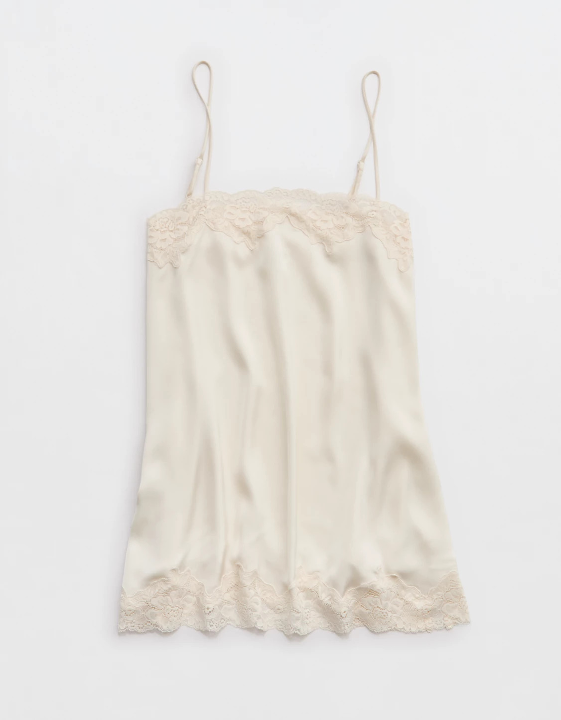 OVERSLEPT by Aerie Liquid Satin Tunic Tank | Aerie