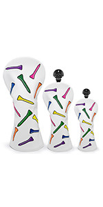 Montela Golf Club Covers Ice Cream Golf Driver Cover Fariway Wood Headcover Hybrid Covers 3 Wood ... | Amazon (US)