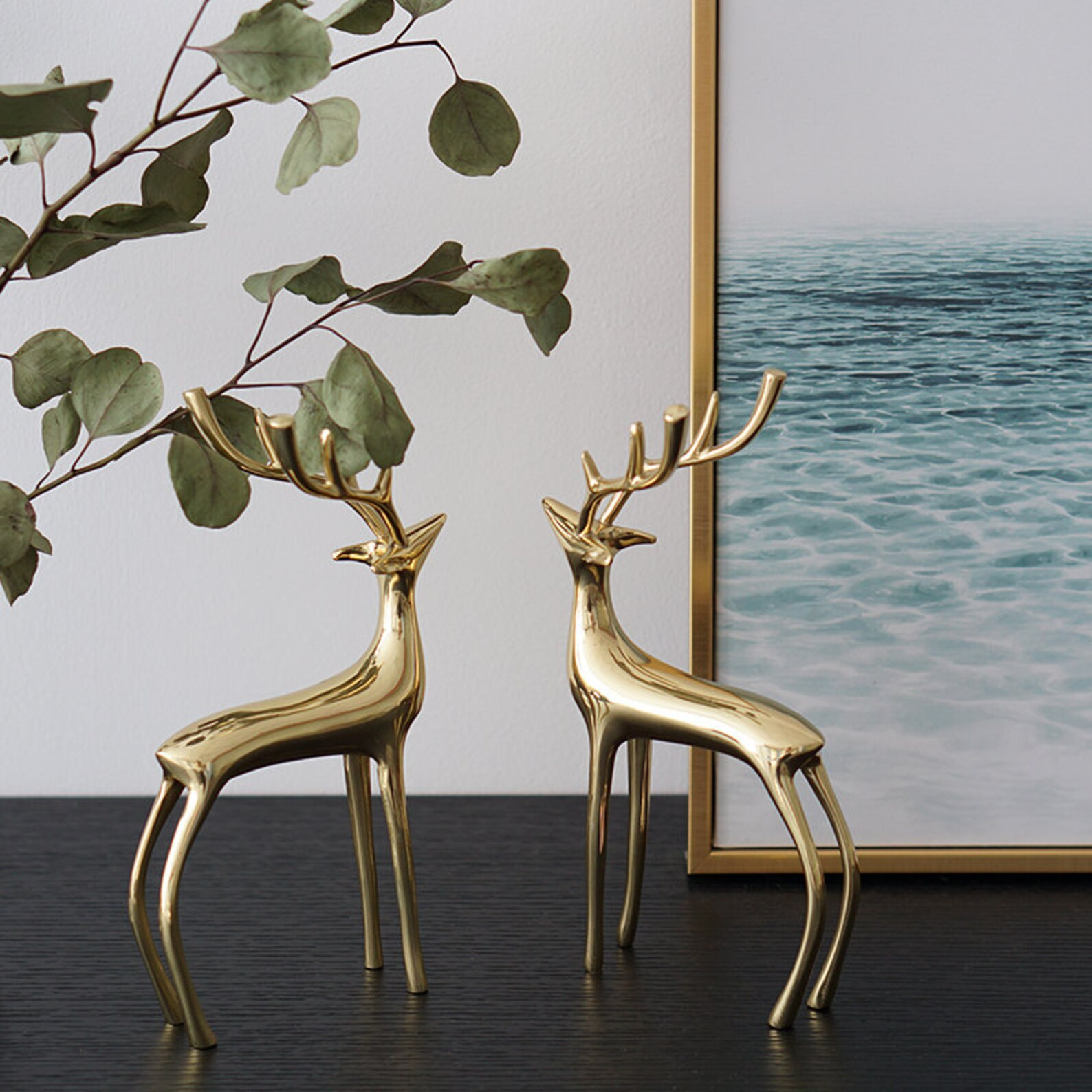 Solid Brass Figurines Brass Casting Figurines Brass Deer - Etsy | Etsy (US)