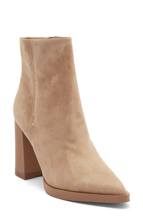 Steve Madden Harden Pointed Toe Bootie in Sand Suede at Nordstrom, Size 8 | Nordstrom