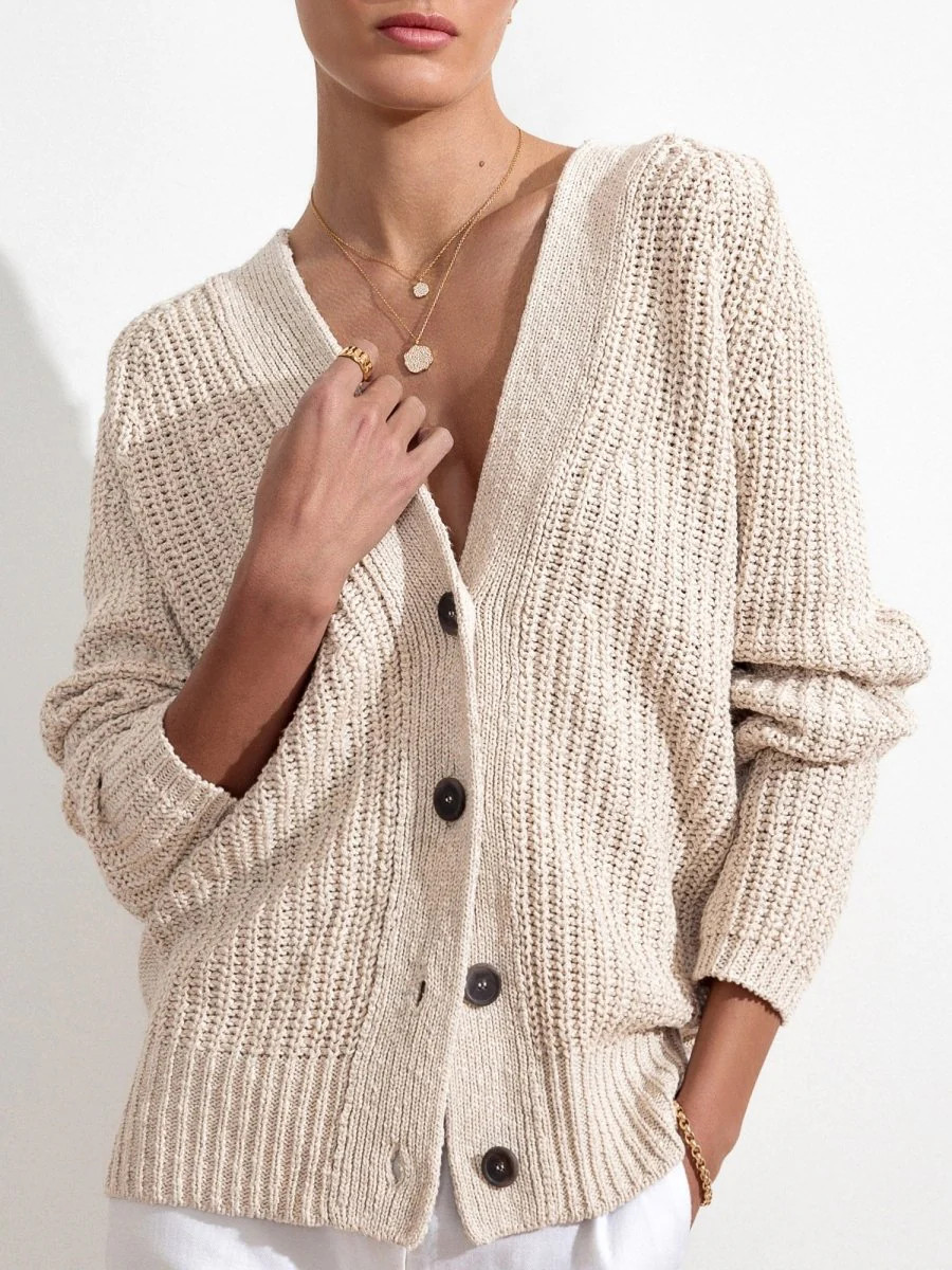Women's Jen Cardigan in Ecru | Brochu Walker | Brochu Walker