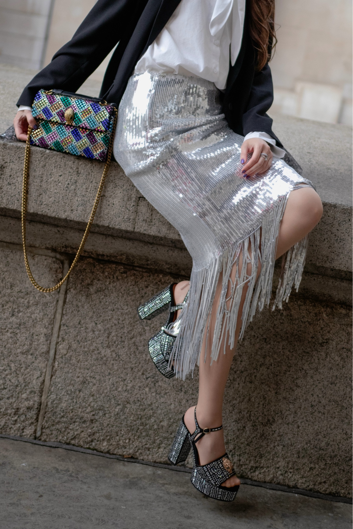 Sequin Silver Skirt ✨

#LTKeurope #LTKwinter #LTKuk