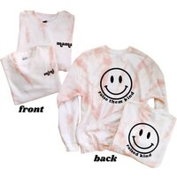 Matching Mama & Mini Sweatshirt Set, Tie-Dye Sweatshirt, Mommy Me Mom, Smiley Face Sweater, Mama Cre | Etsy (US)