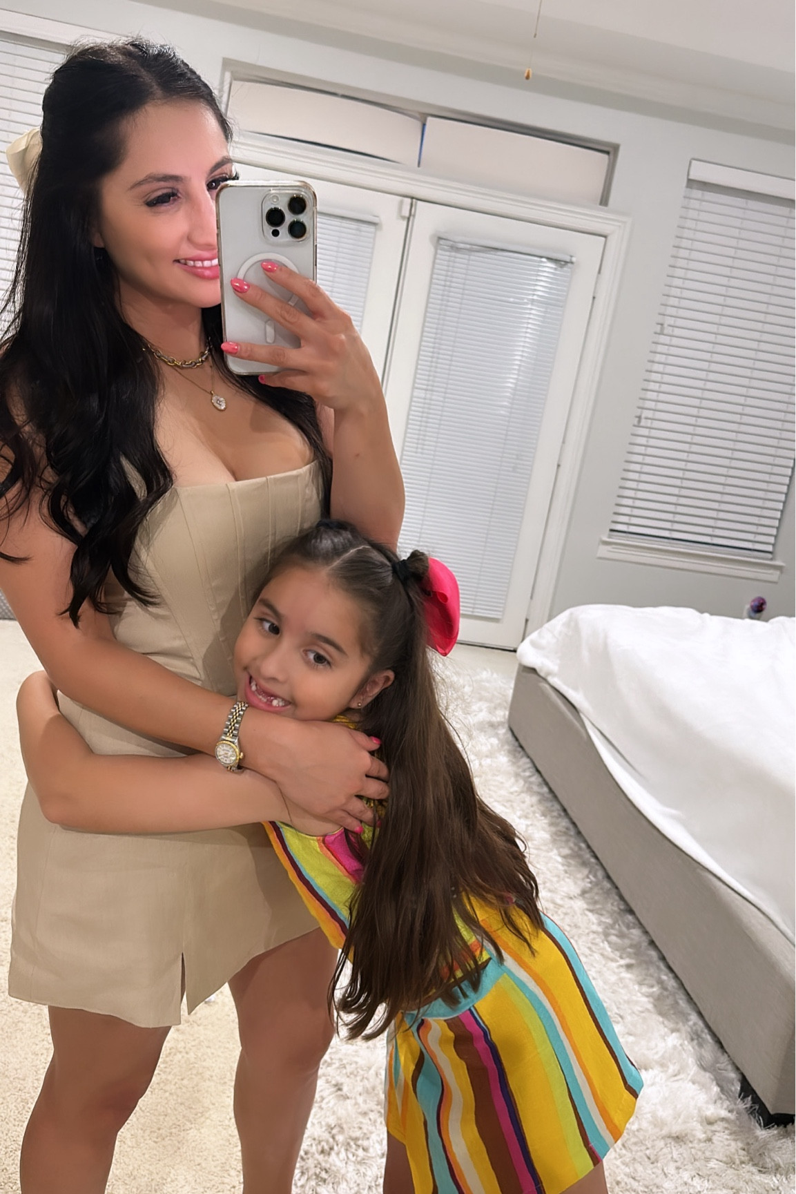 Nude women’s two piece 
Gianni Bini top size 6
Skirt size 4
Kids colorful two piece 


#LTKFamily #LTKFindsUnder100 #LTKParties