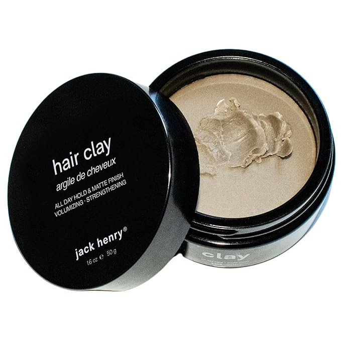 Jack Henry Premium Hair Clay for Men - Matte Finish, All Day Hold, Low Shine, Hair Styling Clay f... | Amazon (US)
