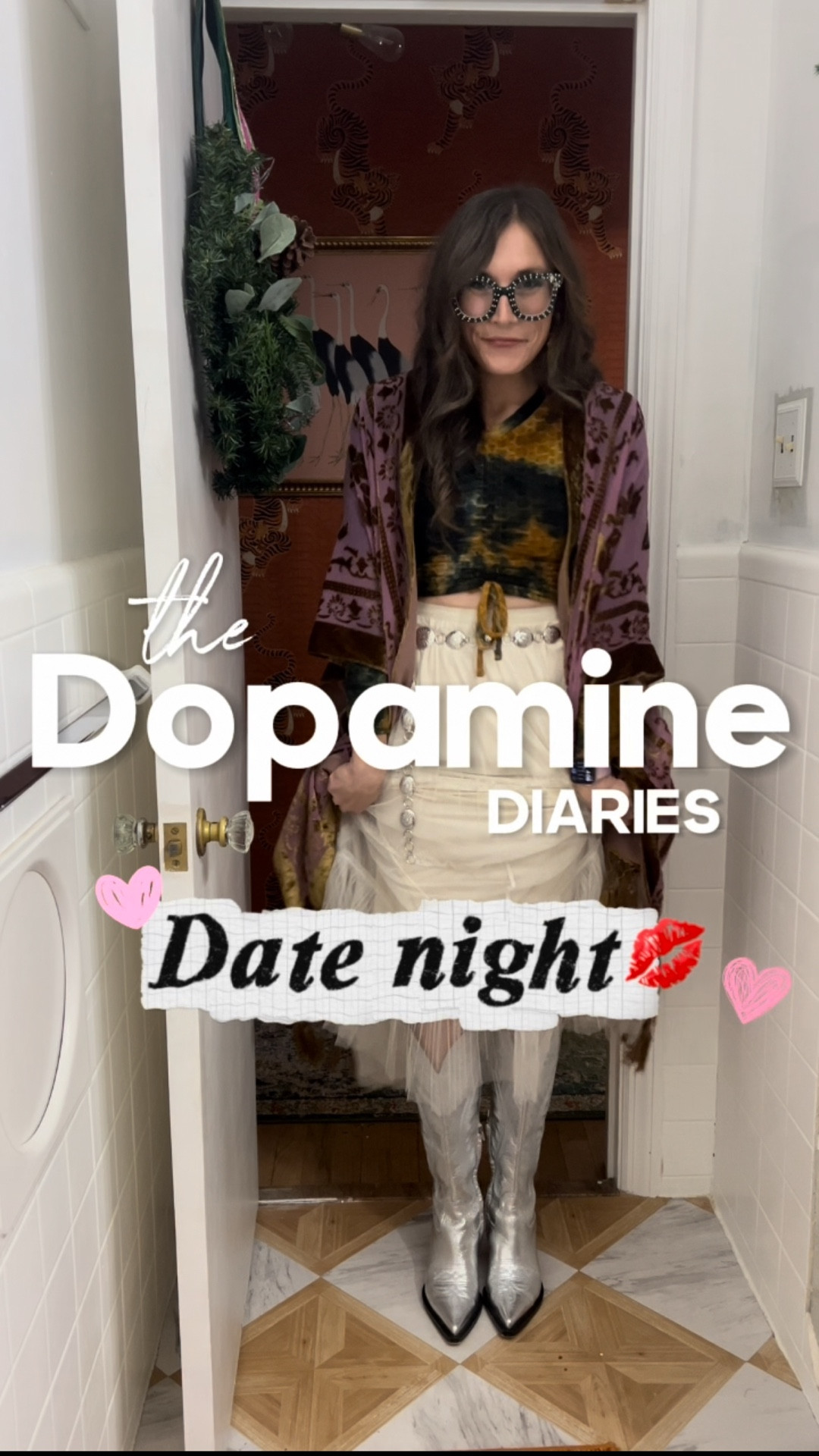 When date night calls and my inner dopamine girlie takes the lead 😌✨
Tulle, velvet, silver boots… the essentials.

Which detail is your fave — the boots, the kimono, or the tulle?💕



#maximaliststyle
#dopaminedressing
#colorlover
#grwmoutfit
#fashionreels
#outfitinspo2025
#uniquestyle
#eclecticstyle
#maximalistfashion
#ootdreels
#mixingtextures
#colorfulfashion
#weekendoutfitideas
#dateoutfitinspo

#LTKgrwm #LTKootd #LTKFindsUnder50