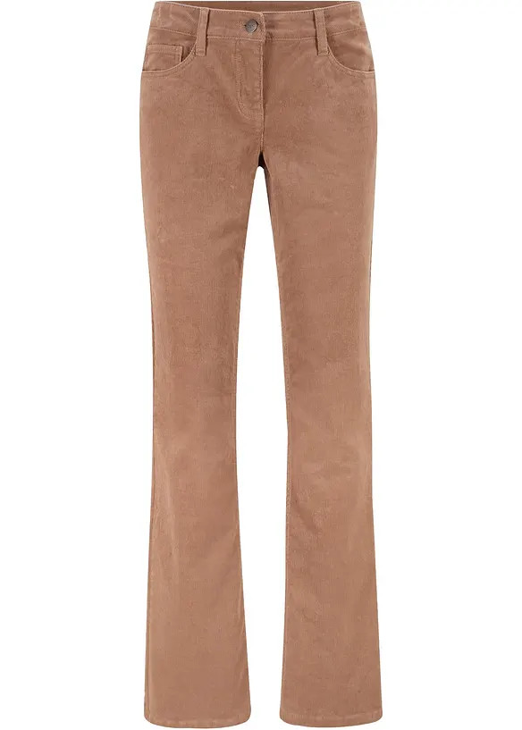 Bootcut-Cordhose aus elastischem Baumwoll-Mix | Bonprix DE