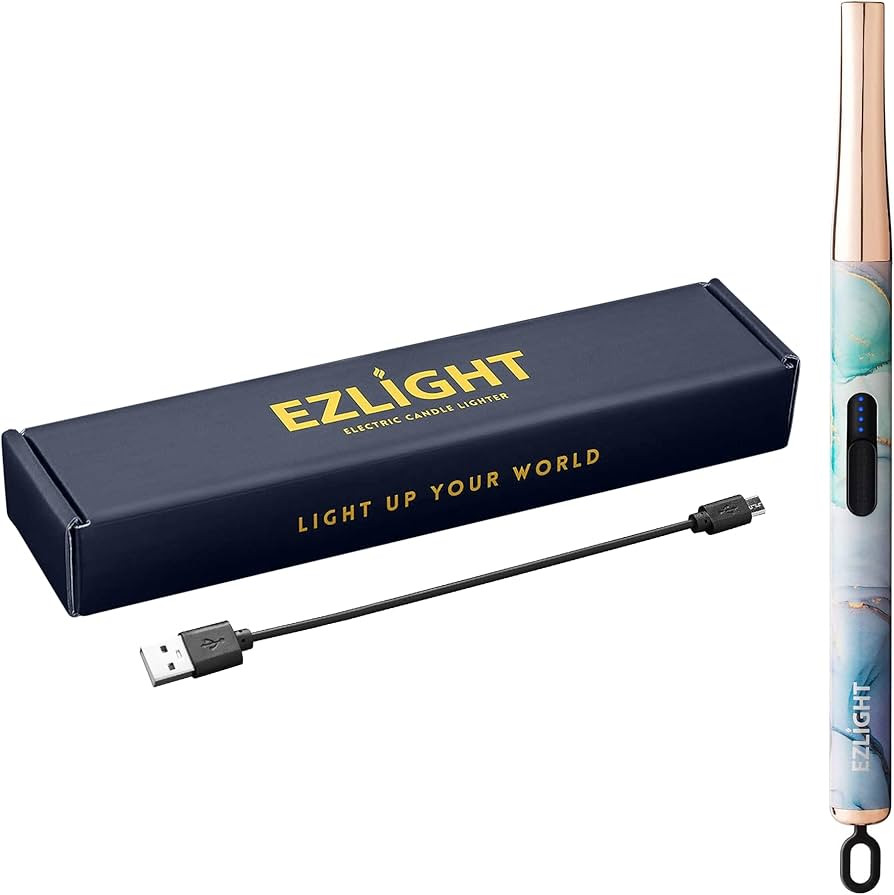 EZLight USB Lighter Rechargeable Long Electric Arc Lighters for Candles, Outdoor Windproof, Auto-... | Amazon (US)