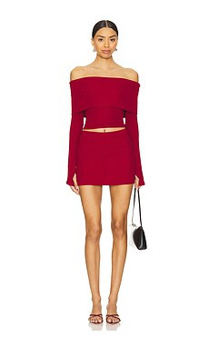 superdown Marks Skirt Set in Oxblood from Revolve.com | Revolve Clothing (Global)