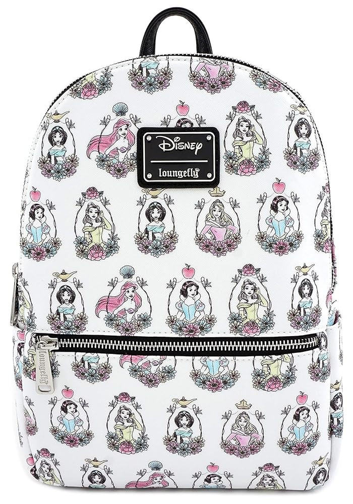 Loungefly x Disney Princess Portraits Allover-Print Mini Backpack (One Size, Multicolored) | Amazon (US)