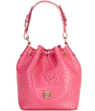 Ostrich Drawstring Bucket Bag | Dillard's
