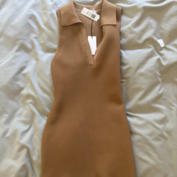 Aritzia Babaton Sculpt Knit Polo Dress | Poshmark