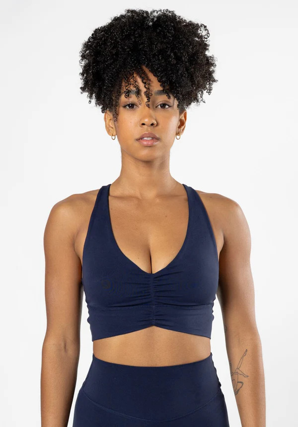 Reluna Ruched Bra Ink | Paragon Fitwear