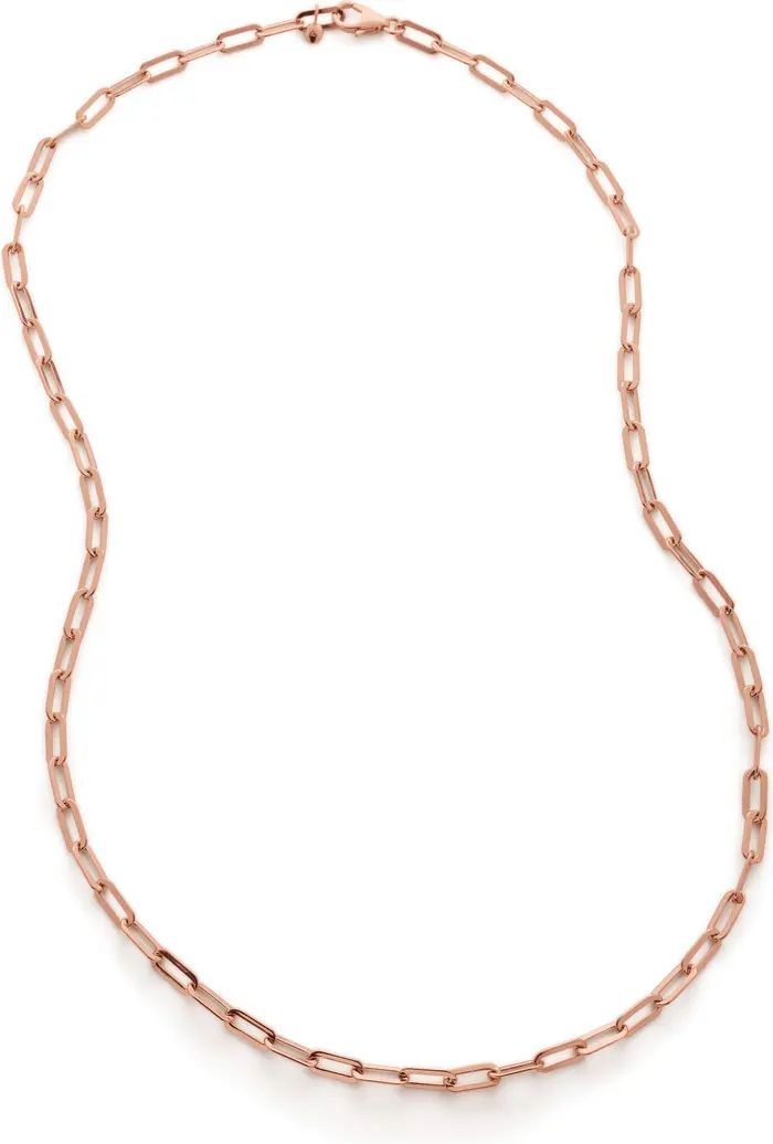 Monica Vinader Deco Paper Clip Chain Necklace | Nordstrom | Nordstrom