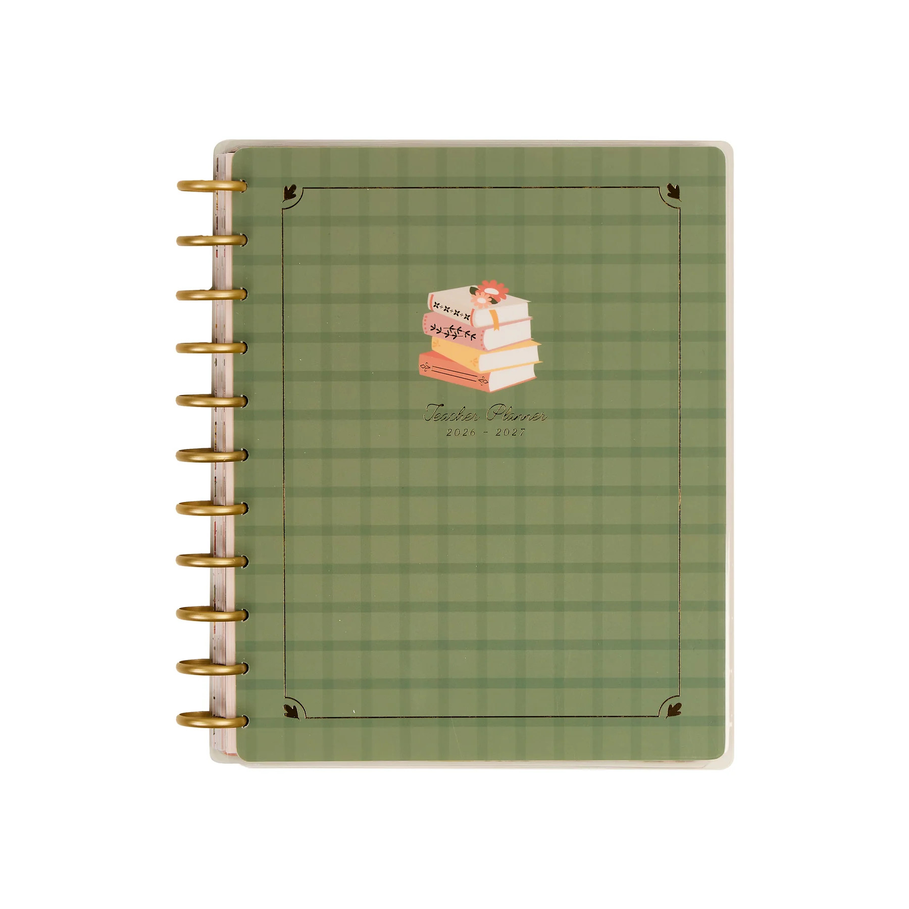 2026\u20132027 Reading Hour Customizable Teacher Planner - Big Teacher Layout - 12 Months | Happy Planner