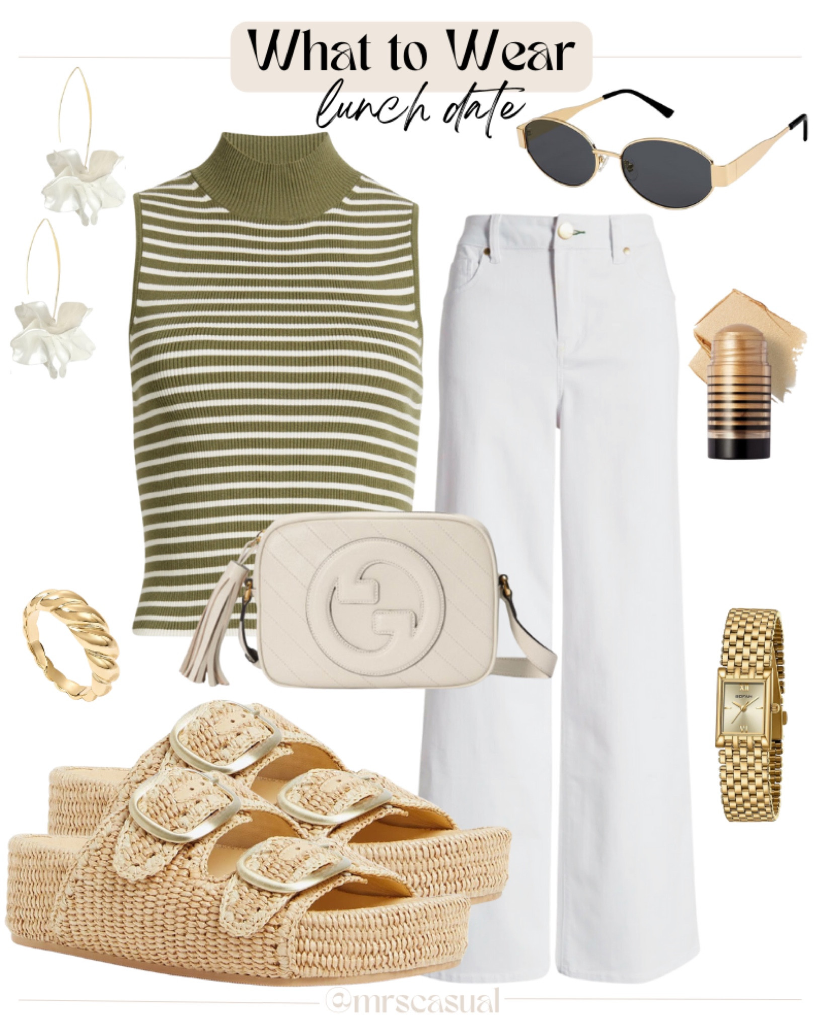 Brunch outfit idea white wide leg jeans 

#LTKxNSale #LTKSeasonal #LTKStyleTip