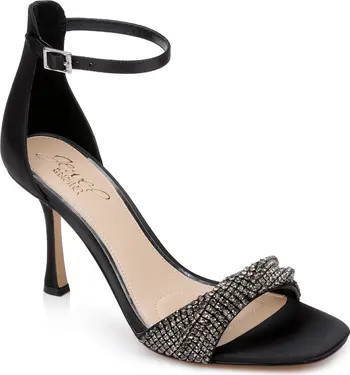 Jewel Badgley Mischka Yesia Crystal Sandal (Women) | Nordstrom | Nordstrom