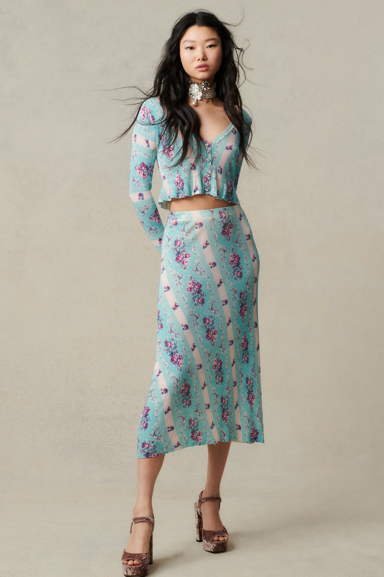 Odylene Midi Skirt | LOVESHACKFANCY